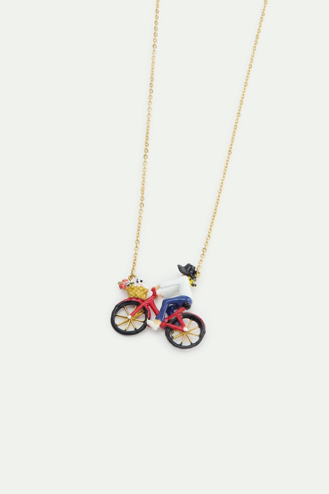 Poodle & Flowers Statement Necklace | AWLA3021 - Les Nereides
