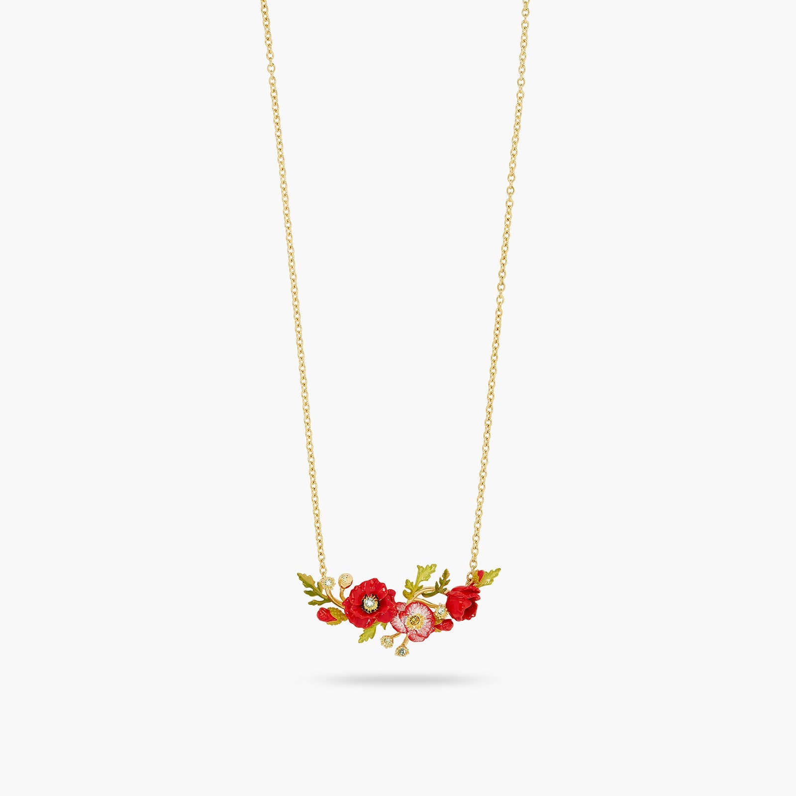 Poppy And Daisy Statement Necklace | ATPO3051 - Les Nereides