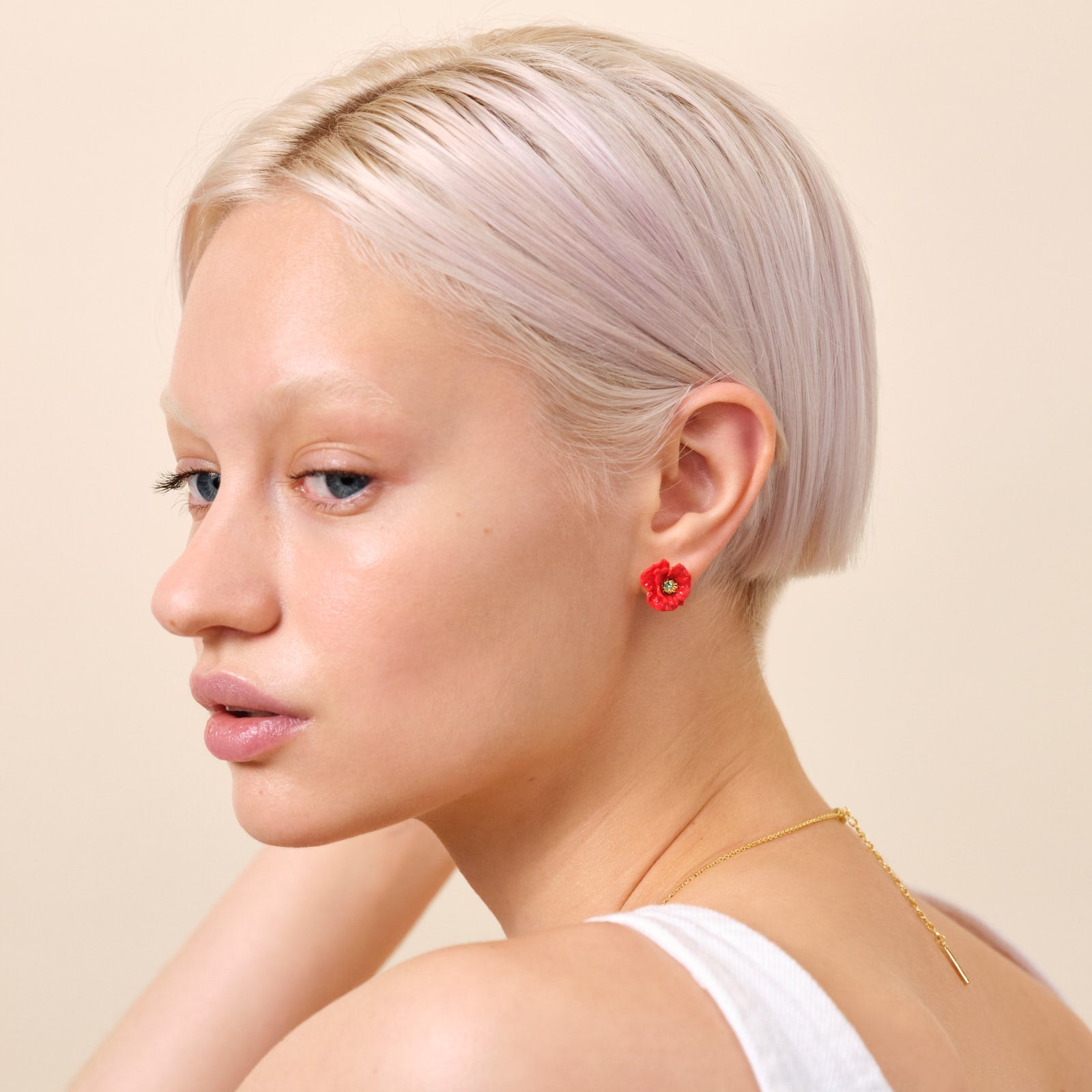 Poppy Sleeper Earrings | ATPO1051 - Les Nereides