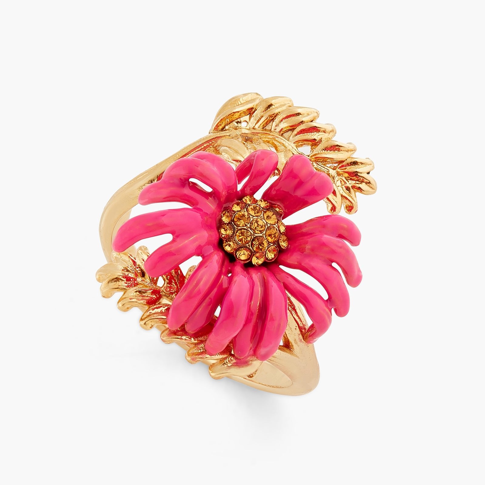 Purple Coneflower Adjustable Ring | ATFI6011 - Les Nereides