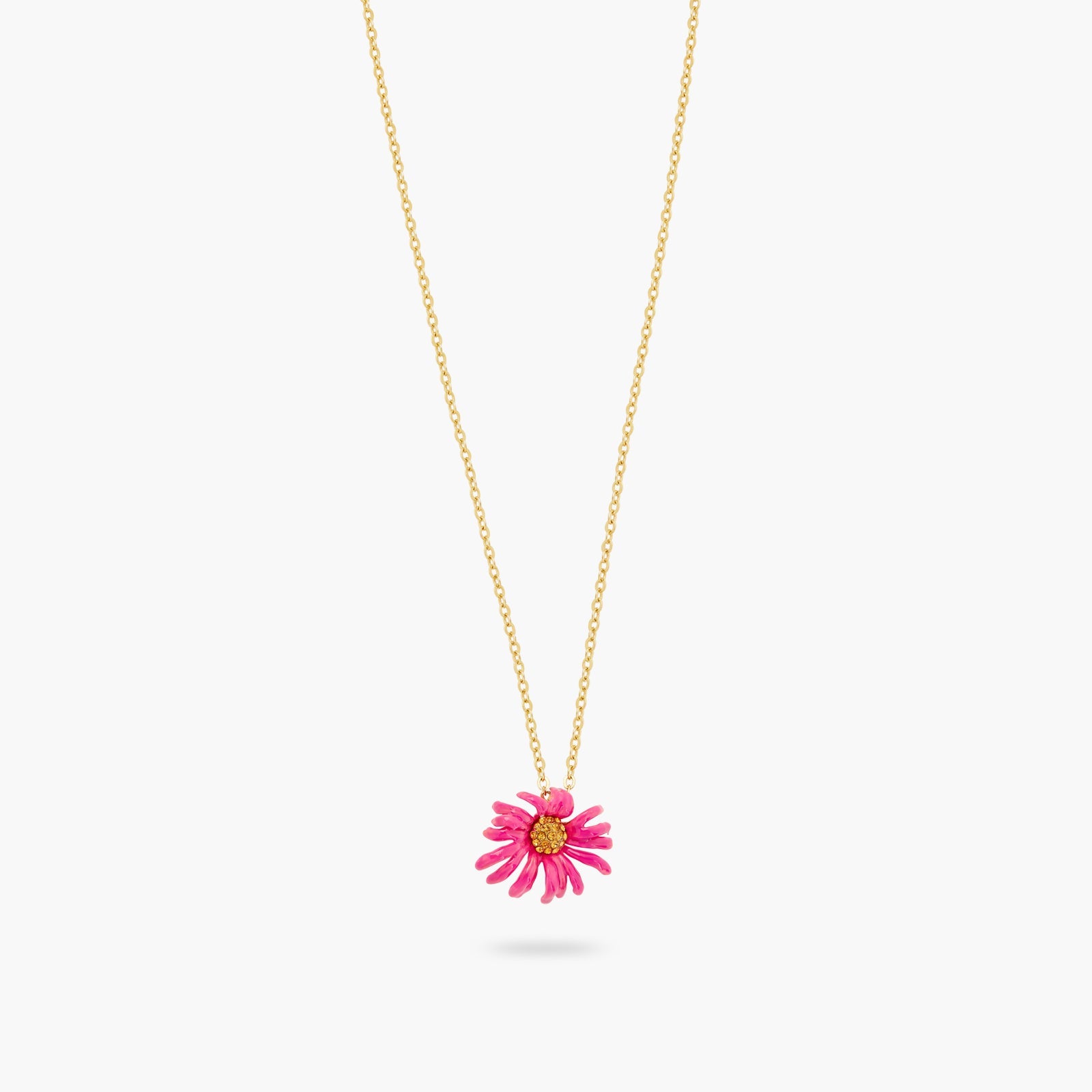 Purple Coneflower Pendant Necklace | ATFI3041 - Les Nereides