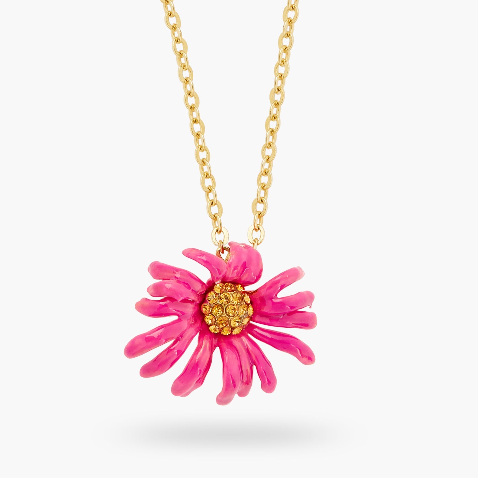 Purple Coneflower Pendant Necklace | ATFI3041 - Les Nereides