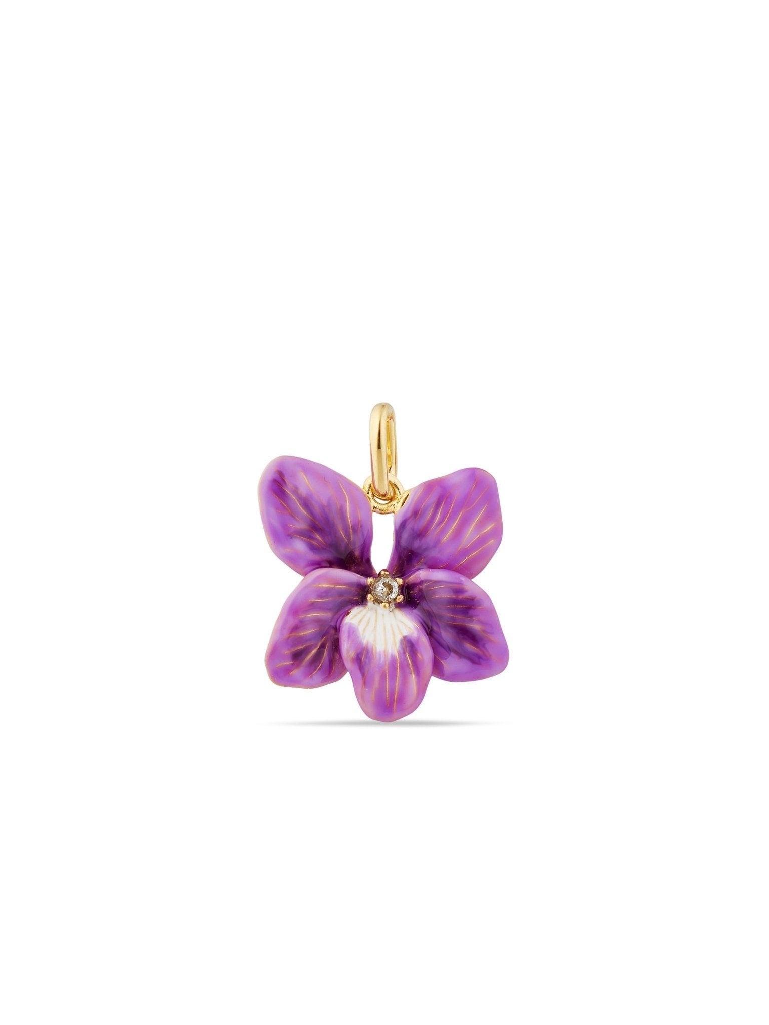 Purple Flower Pendant | AUPE4231 - Les Nereides