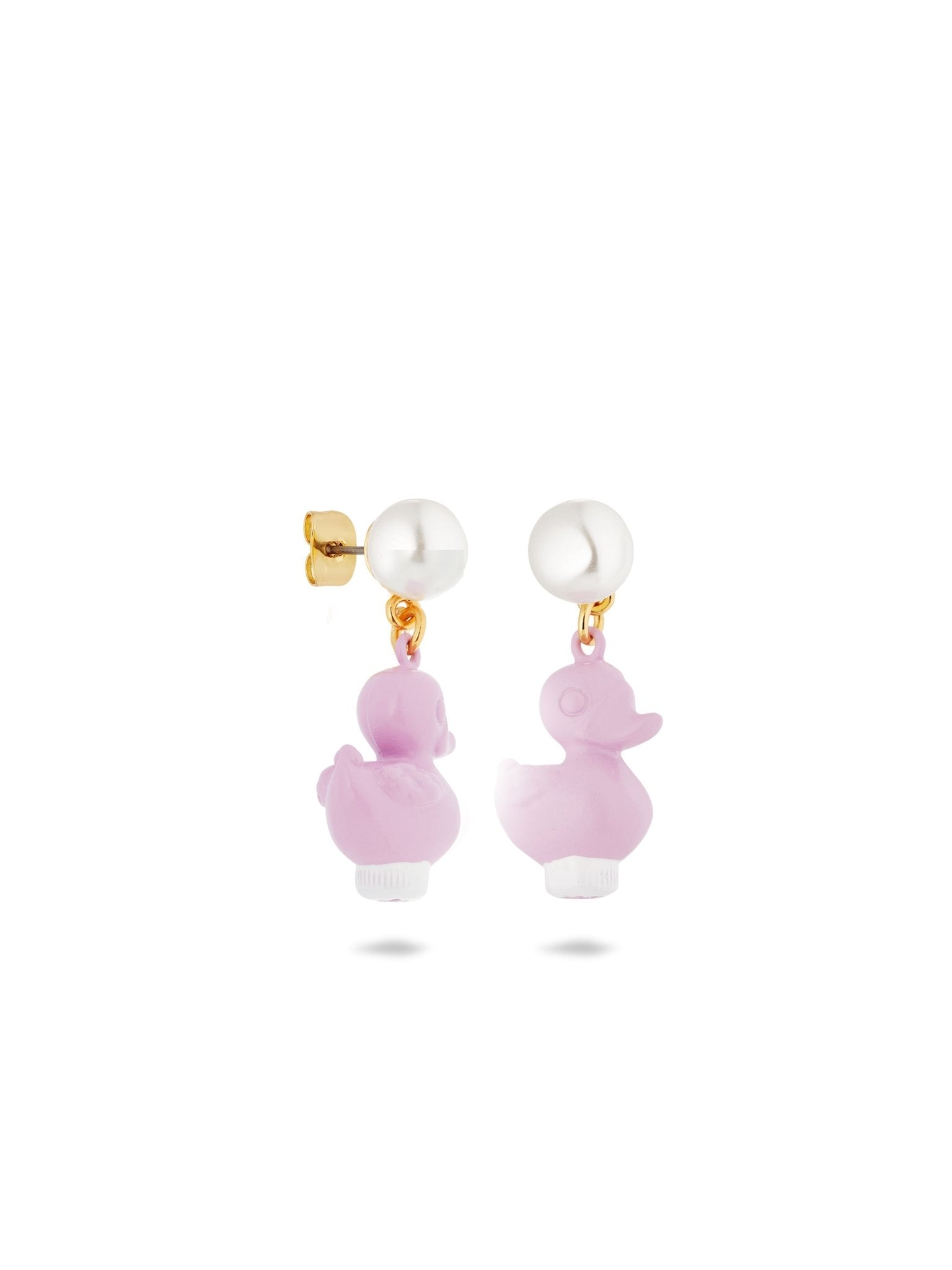 Purple Plastic Duck Earrings | AUTO1021 - Les Nereides