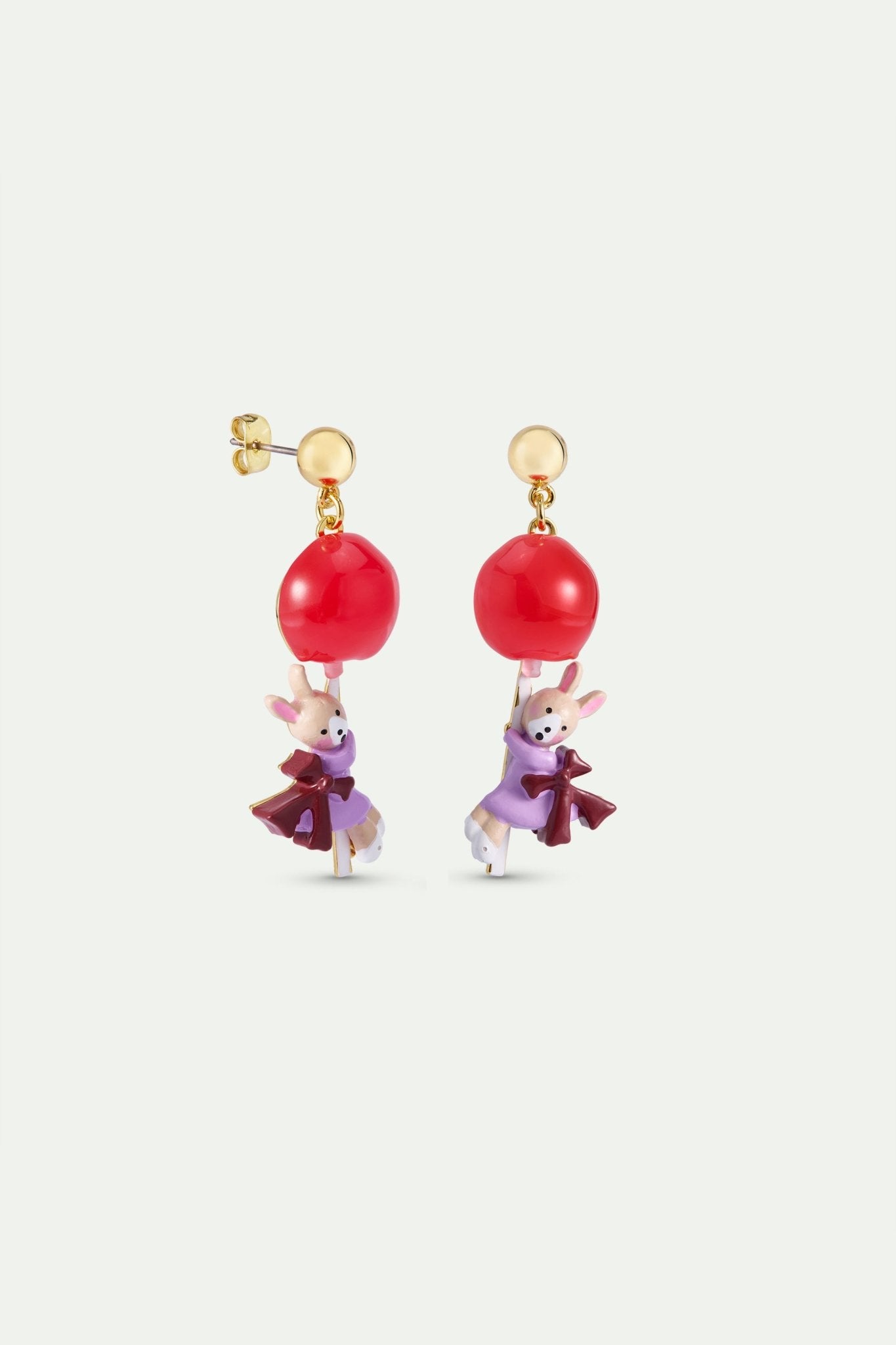 Rabbit Gretel & Red Lollipop Earrings | AWHG1071 - Les Nereides