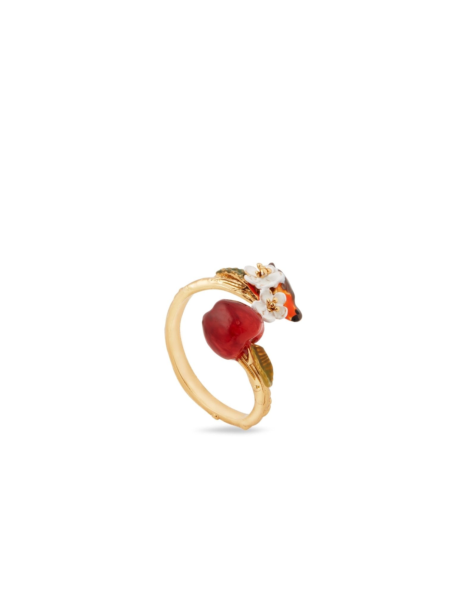 Robin And Apple Adjustable Ring | AUDC6011 - Les Nereides