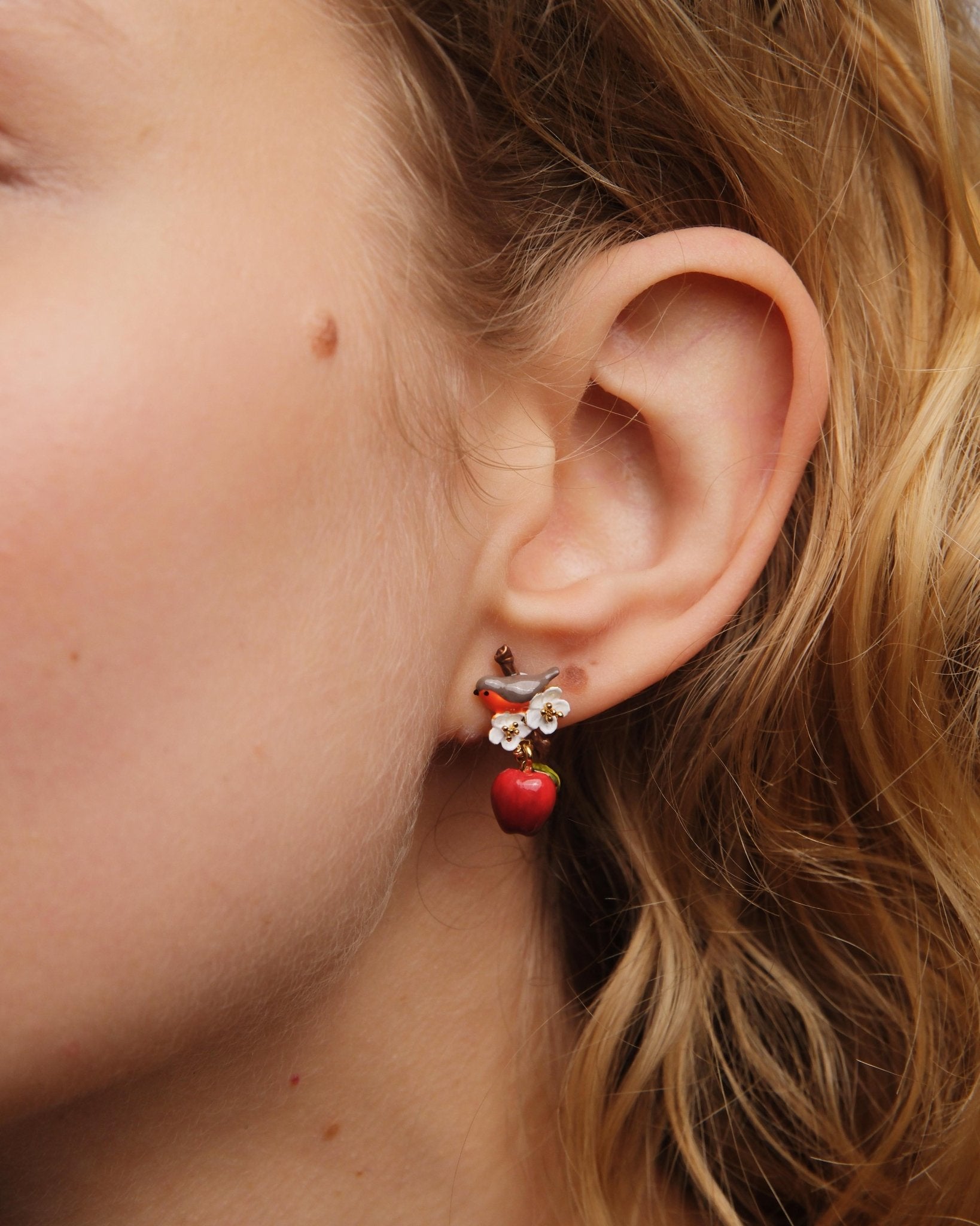 Robin And Apple Earrings | AUDC1021 - Les Nereides