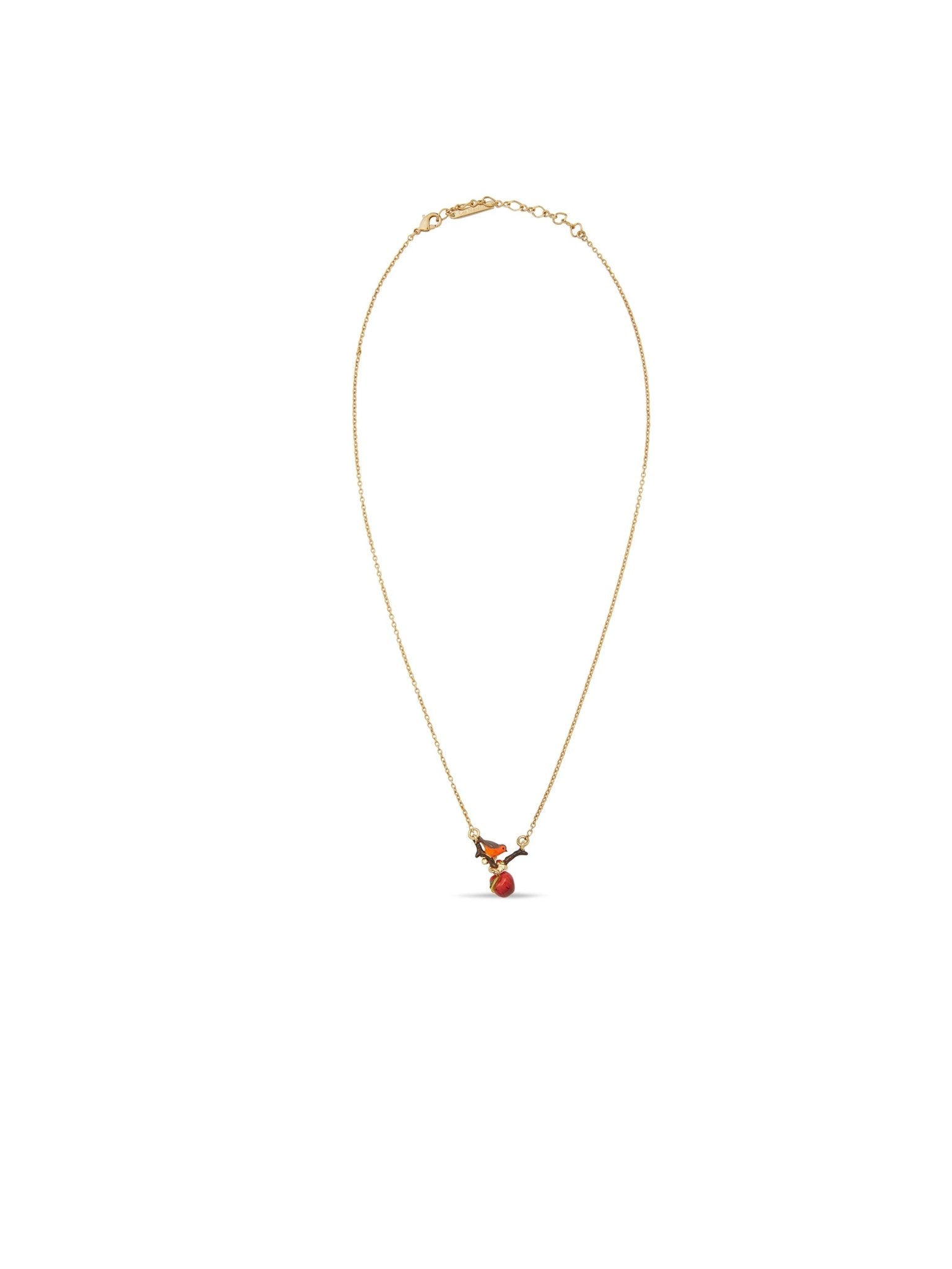 Robin And Apple Pendant Necklace | AUDC3021 - Les Nereides