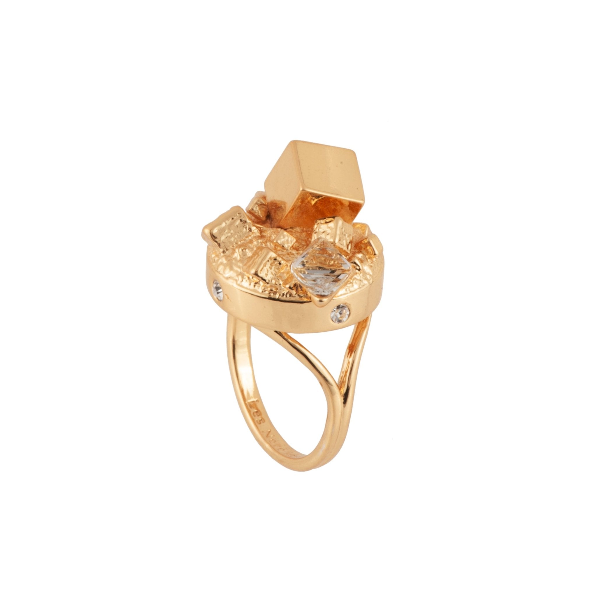 Roches Singulieres Large Cube On Signet Rings | AERO605/11 - Les Nereides