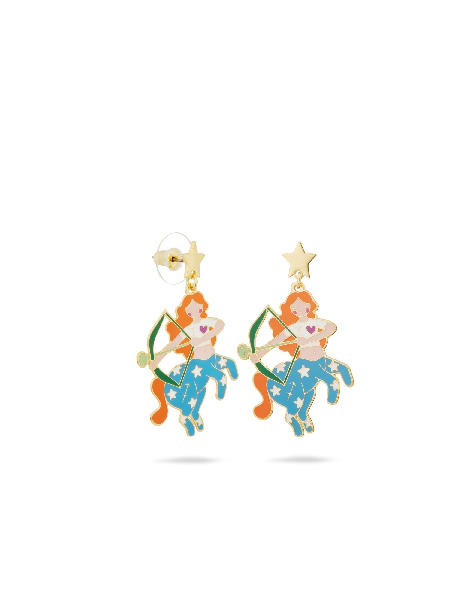 Sagittarius Astrological Sign Earrings | AUSA1091 - Les Nereides