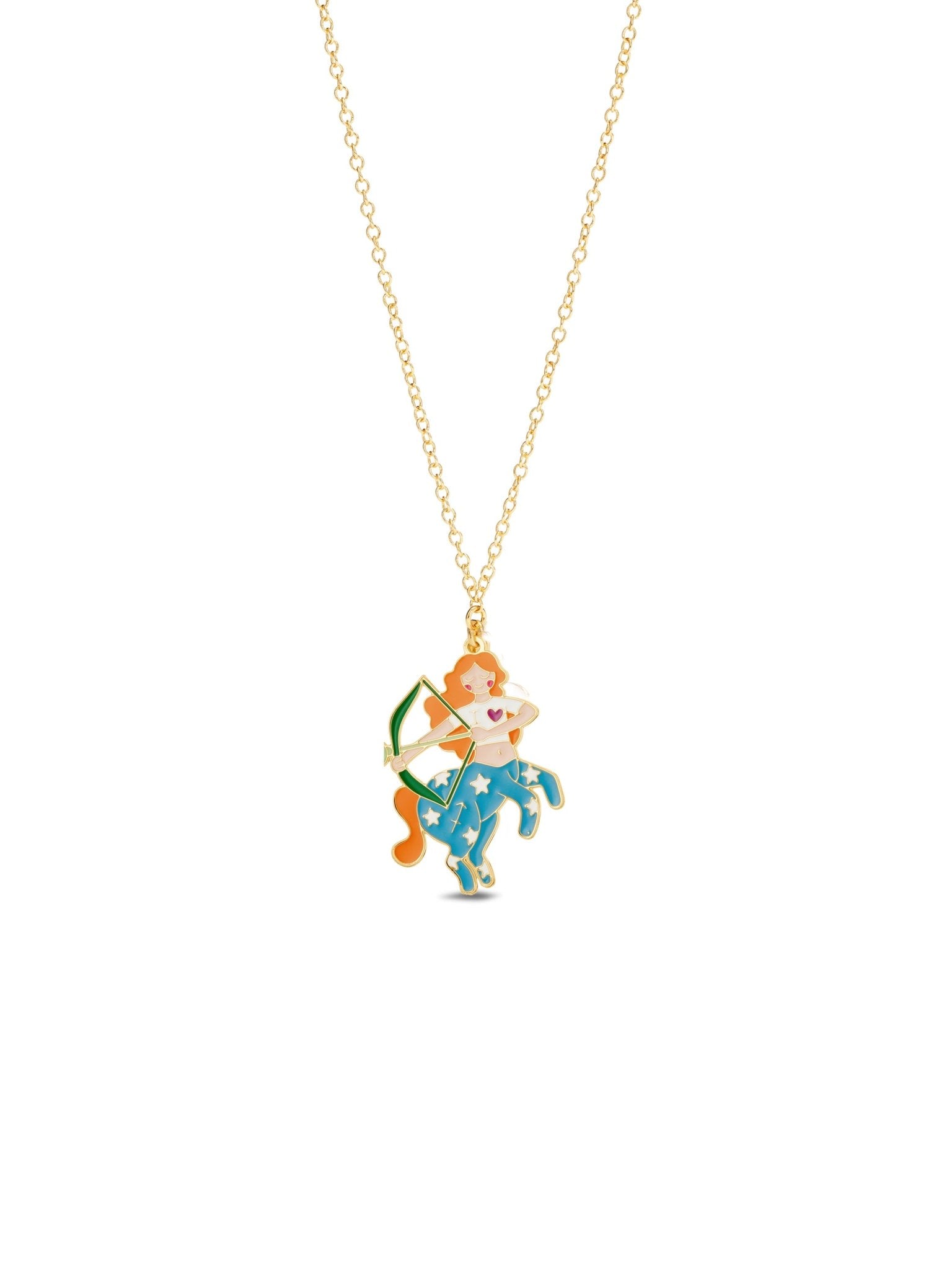 Sagittarius Astrological Sign Pendant Necklace | AUSA3091 - Les Nereides
