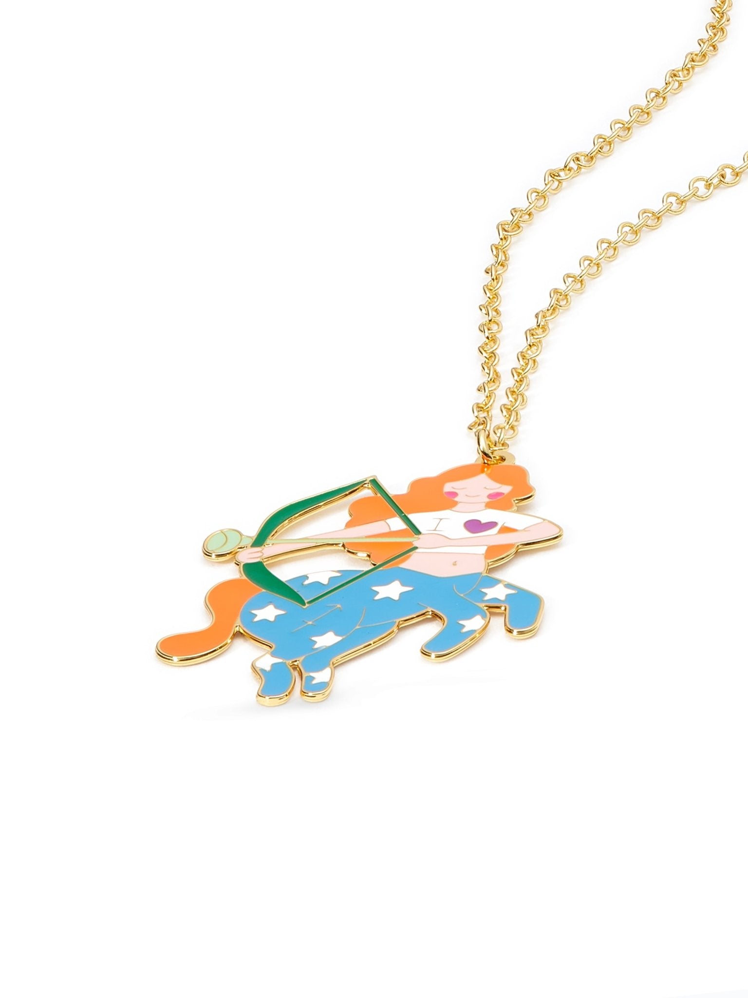 Sagittarius Astrological Sign Pendant Necklace | AUSA3091 - Les Nereides