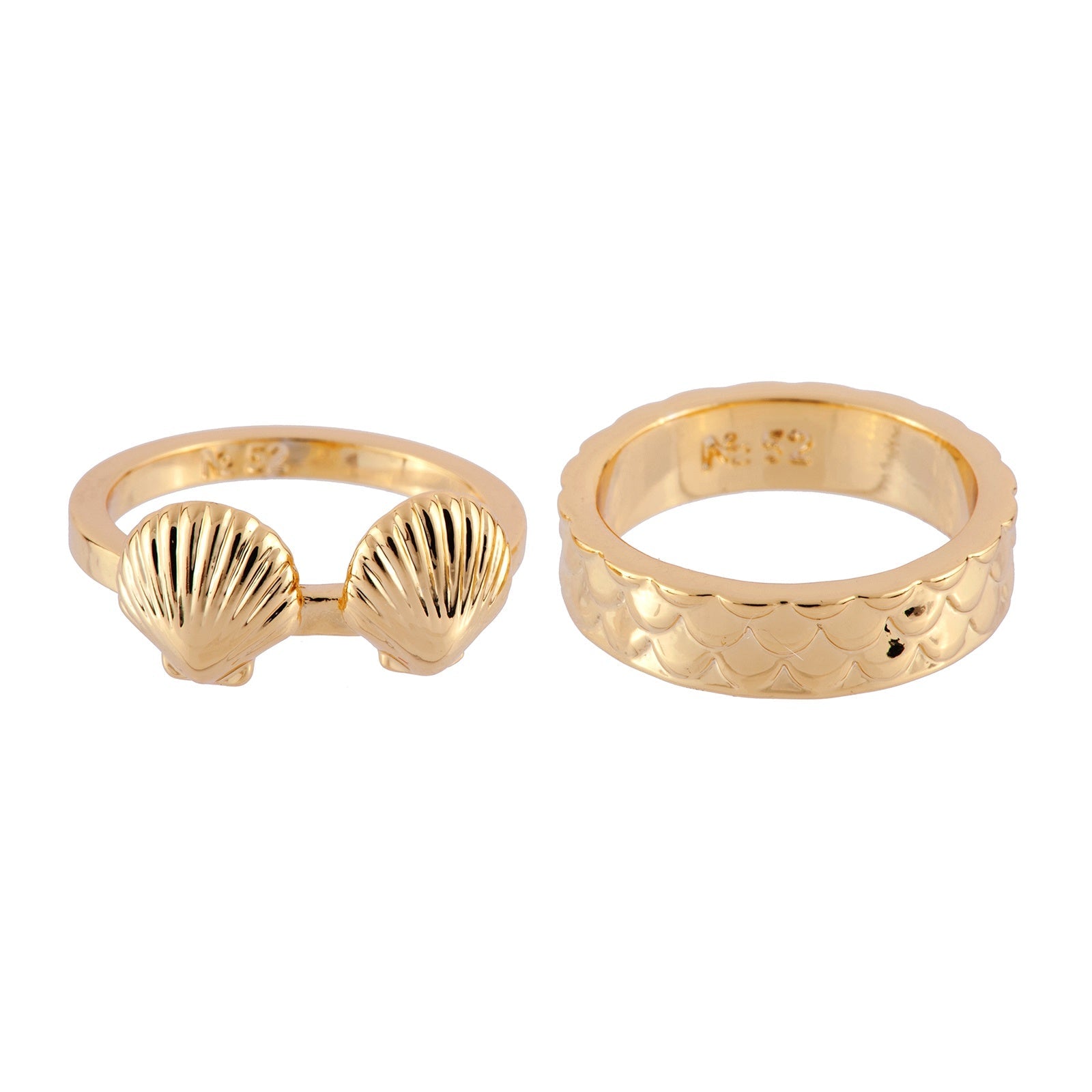 Set Of 3 Je Suis Une Sirène Beads, Shells & Fish Scales Rings | AFJS601/12 - Les Nereides