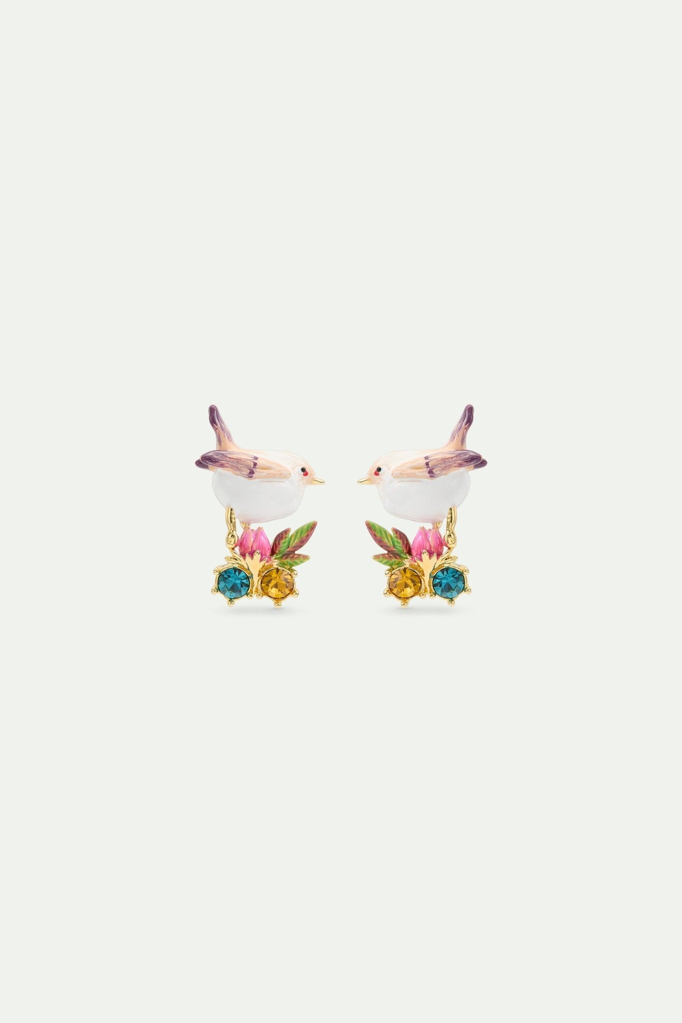 Snow Bunting Sleeper Earrings | AWBB1021 - Les Nereides
