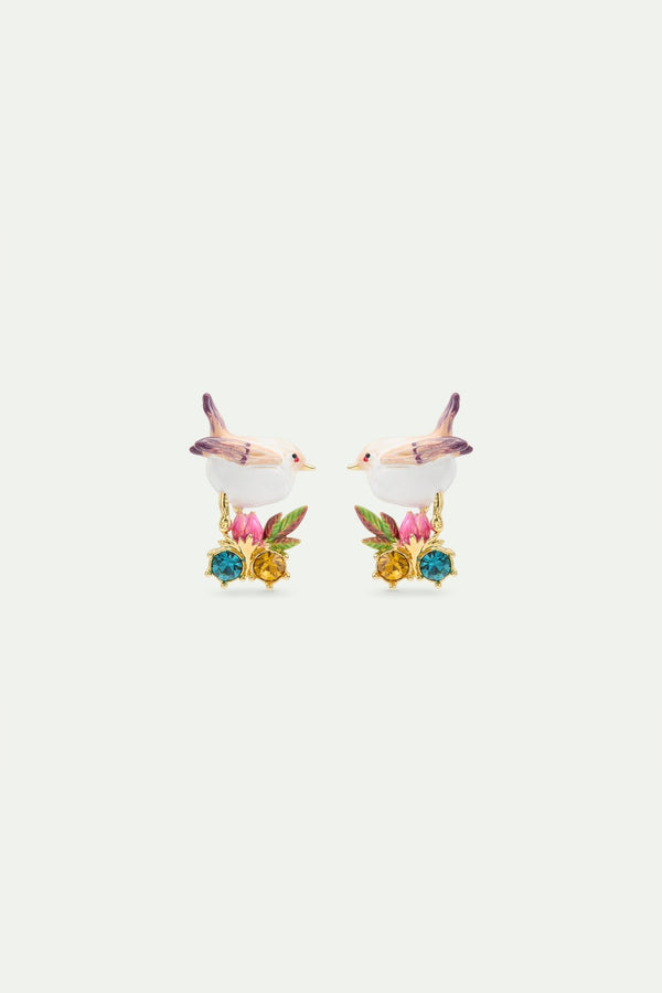 Snow Bunting Sleeper Earrings | AWBB1021 - Les Nereides