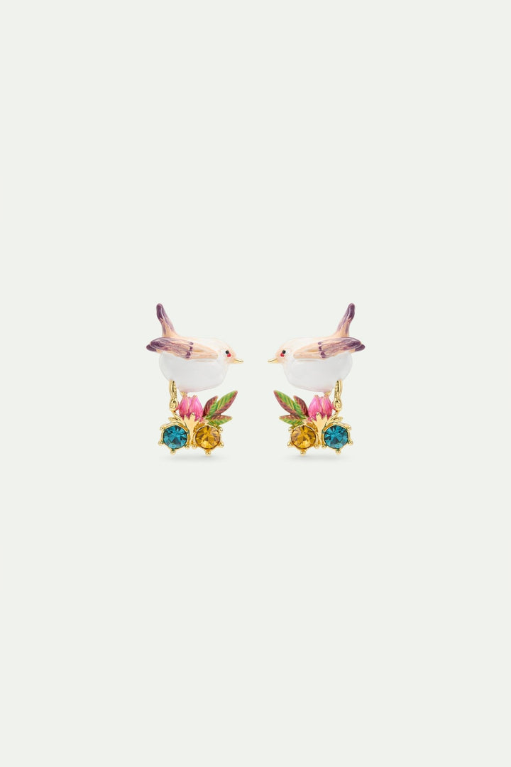 Snow Bunting Sleeper Earrings | AWBB1021 - Les Nereides