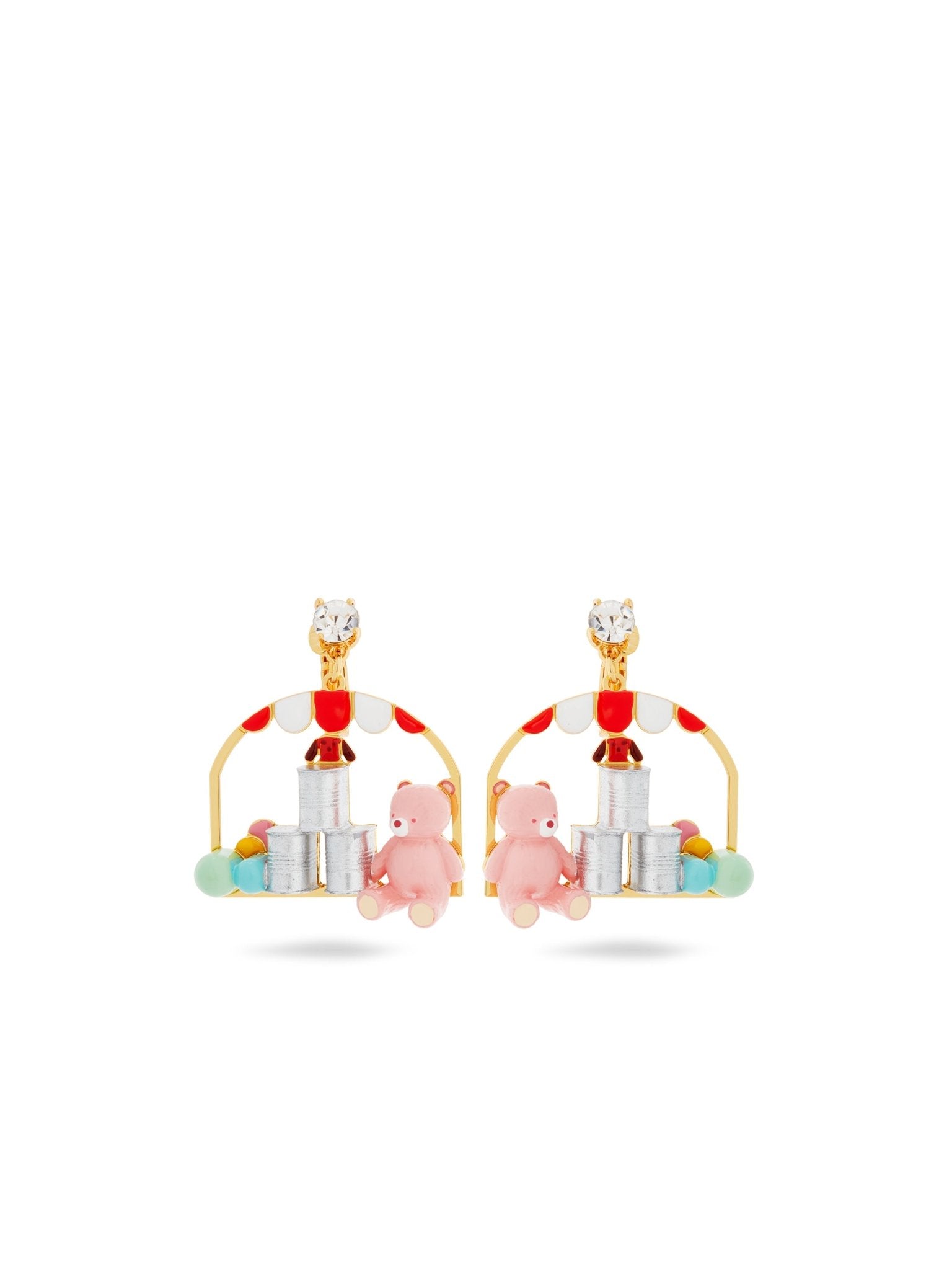 Teddy Bear And Tin - Can - Alley Earrings | AUTO1101 - Les Nereides