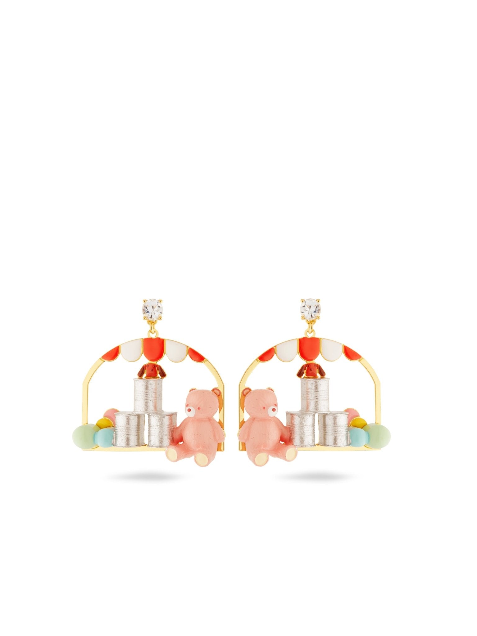Teddy Bear And Tin - Can - Alley Earrings | AUTO1101 - Les Nereides