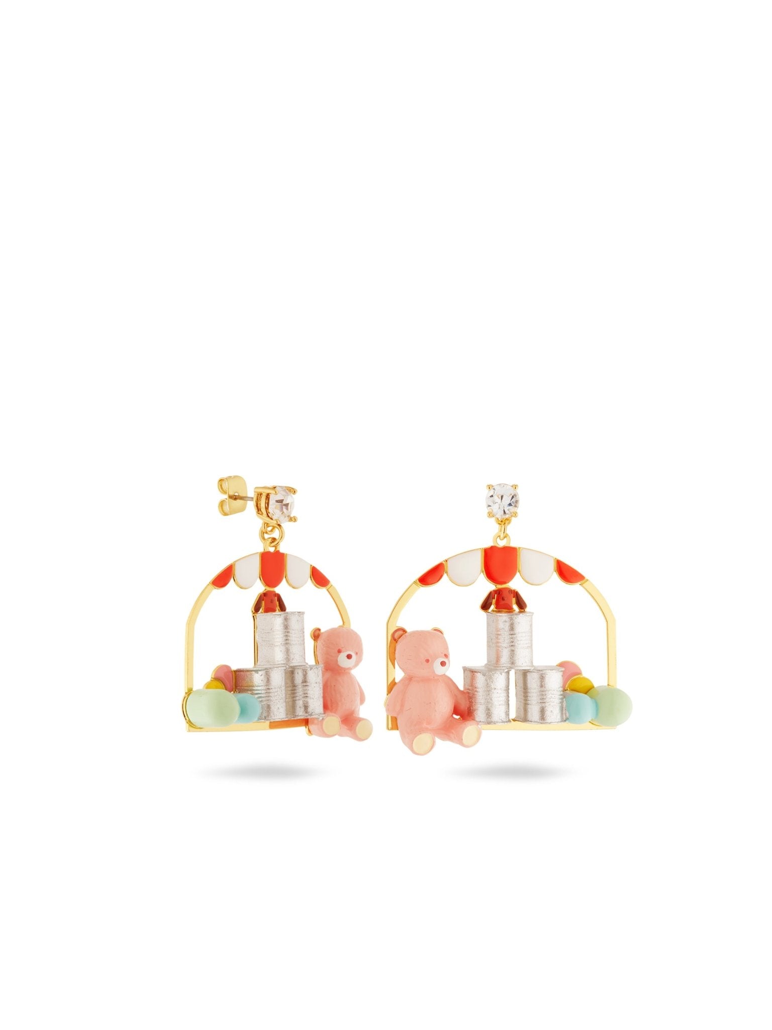 Teddy Bear And Tin - Can - Alley Earrings | AUTO1101 - Les Nereides