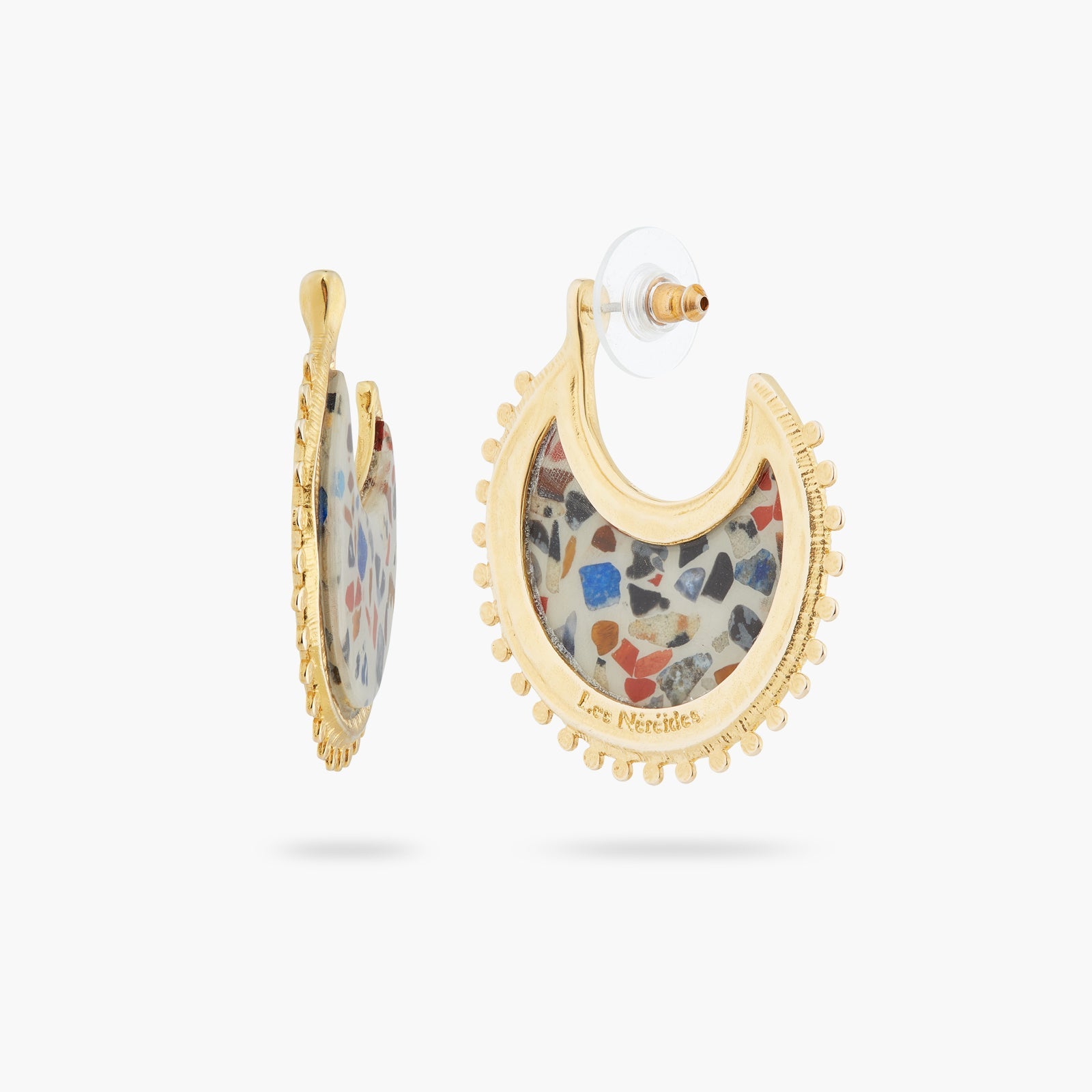 Terrazzo Hoop Earrings | ATVE1101 - Les Nereides