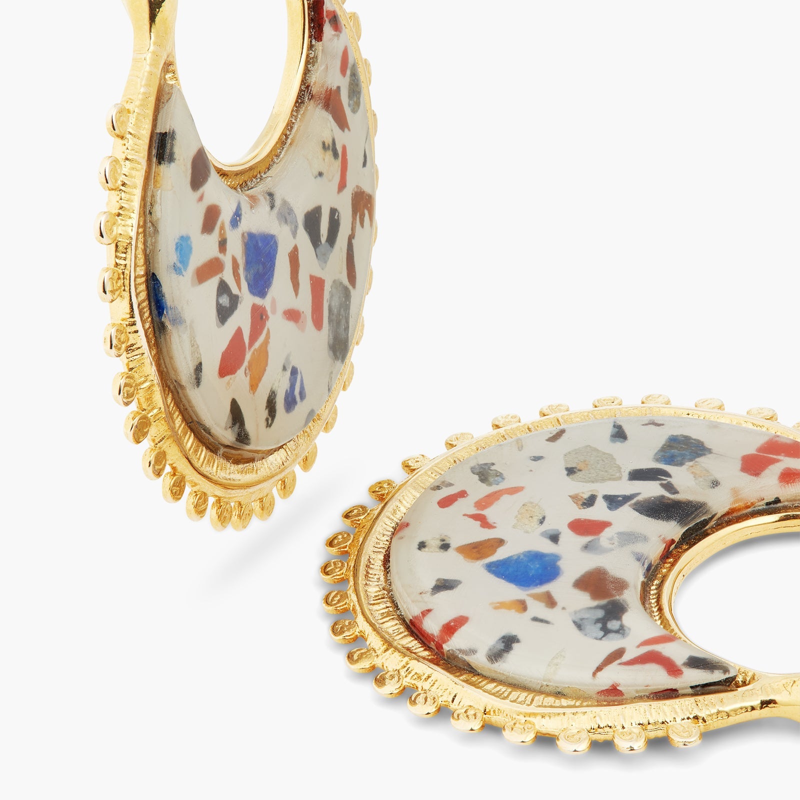 Terrazzo Hoop Earrings | ATVE1101 - Les Nereides