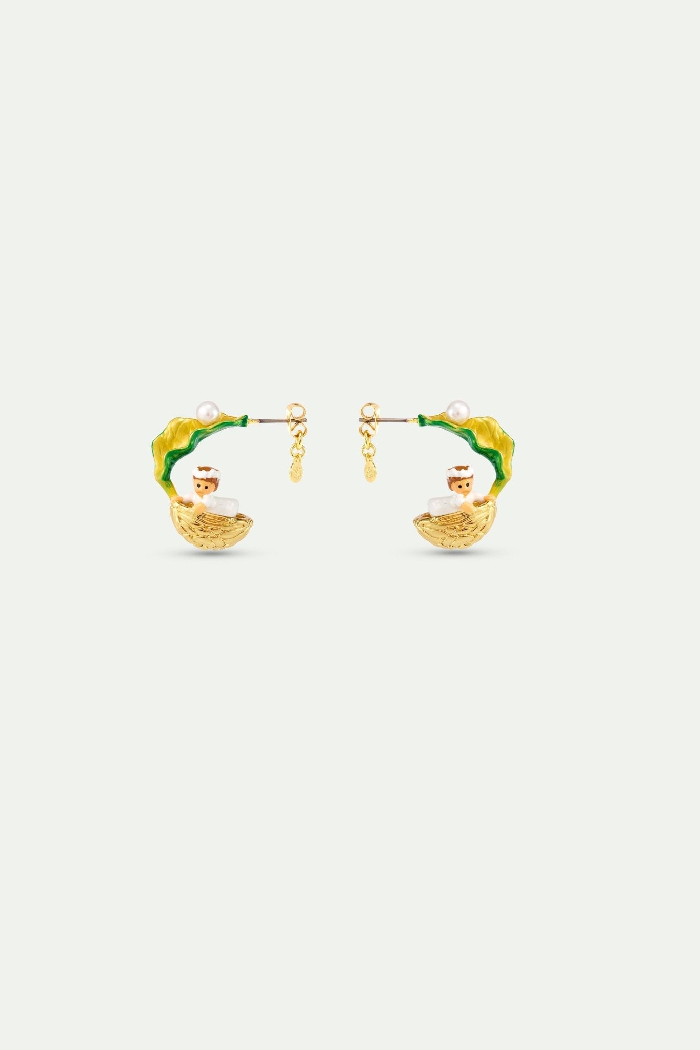 Thumbelina In Walnut Earrings | AYCN1051 - Les Nereides