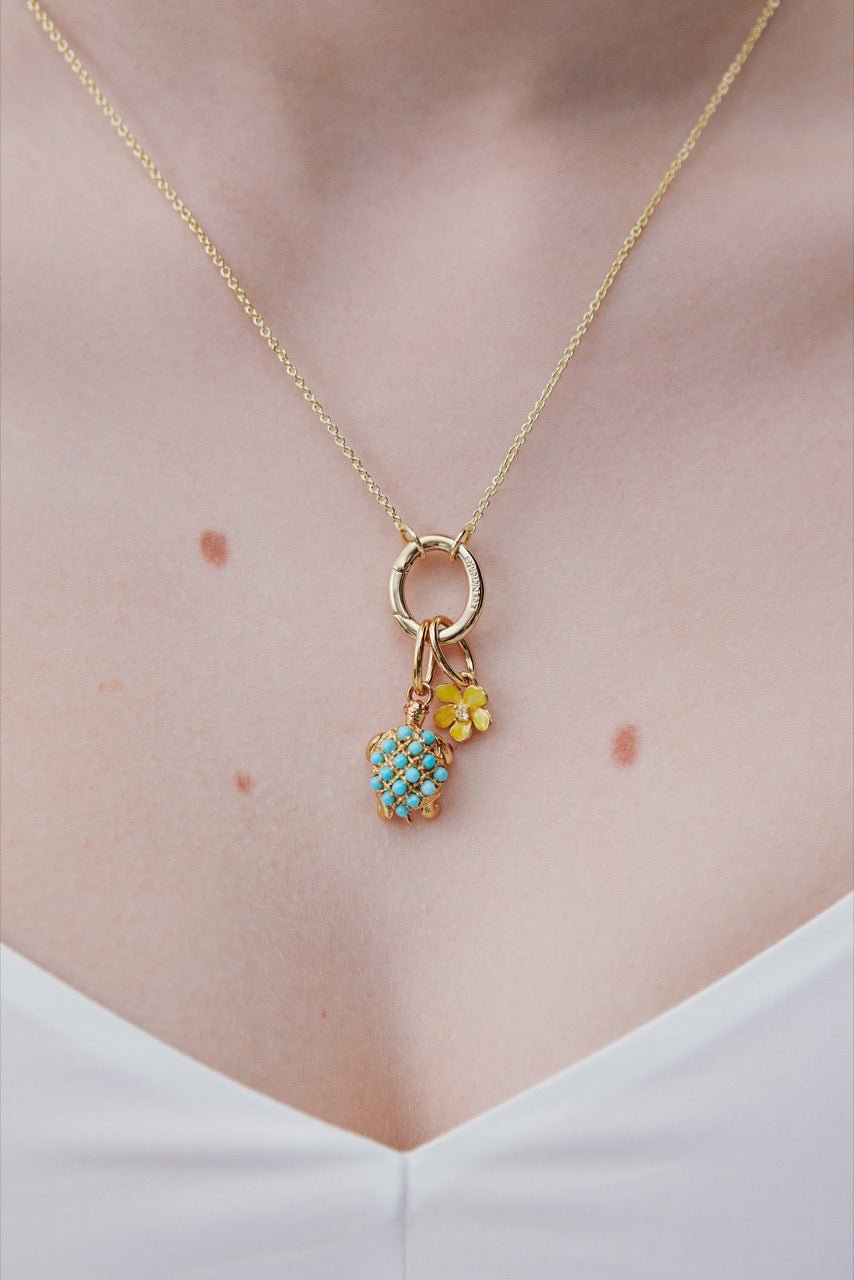 Tortoise Pendant, Wisdom And Affection | AWPE4531 - Les Nereides
