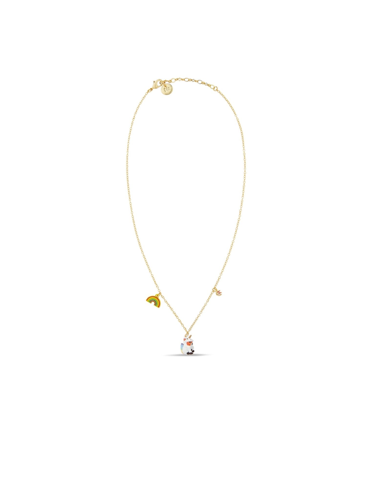 Unicorn And Rainbow Pendant Necklace | AUFC3011 - Les Nereides