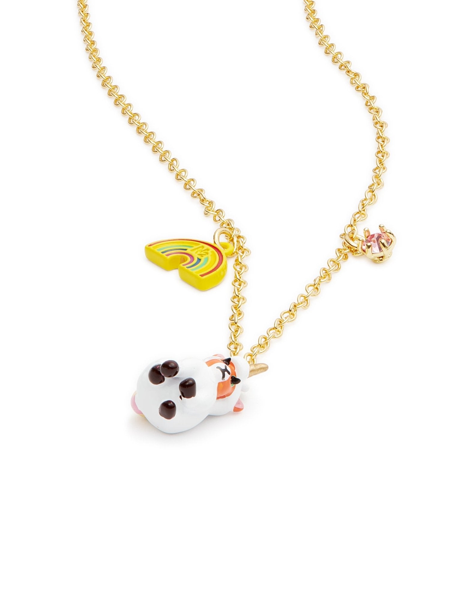 Unicorn And Rainbow Pendant Necklace | AUFC3011 - Les Nereides