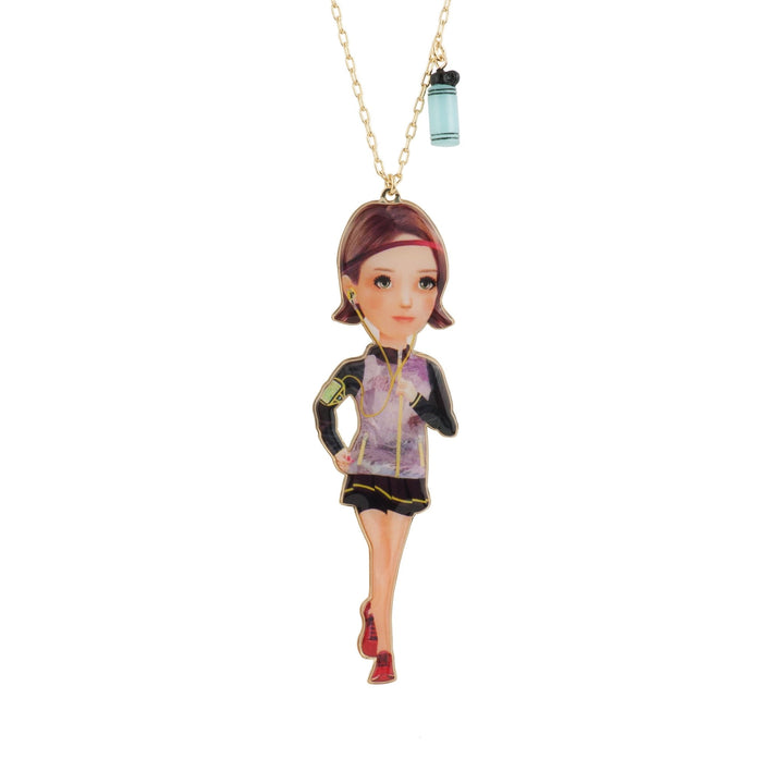 Urban Sports Jogger Girl Necklace | ACUS3031 - Les Nereides