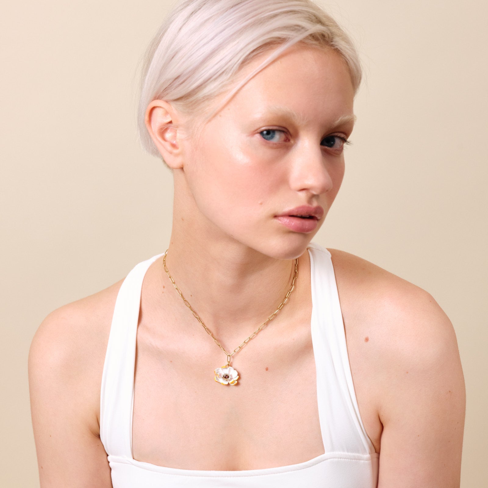 Wild Rose Pendant Necklace | ATFI3051 - Les Nereides