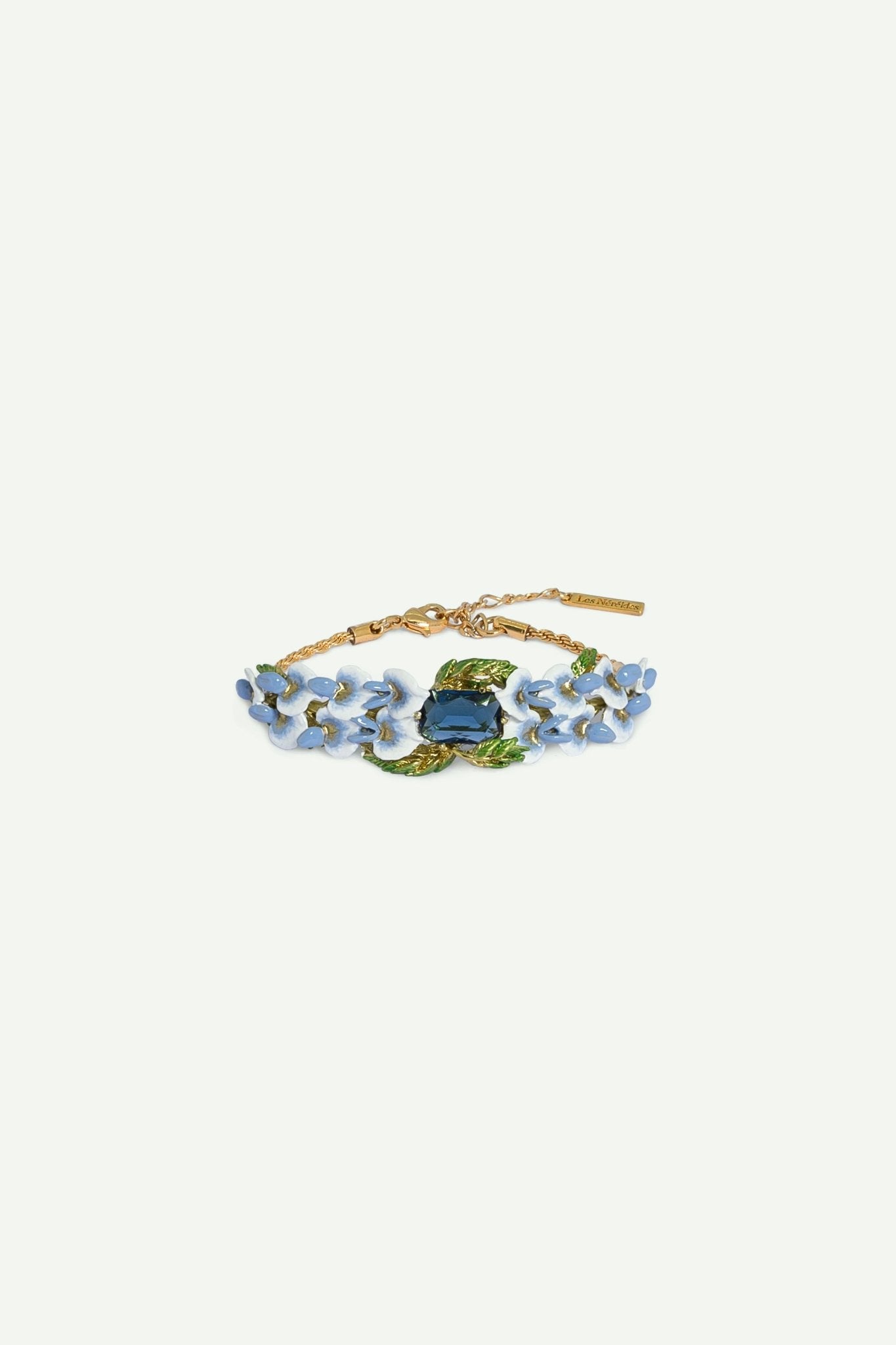 Wisteria And Blue Square Facet Stone Bracelet | AUOF2011 - Les Nereides