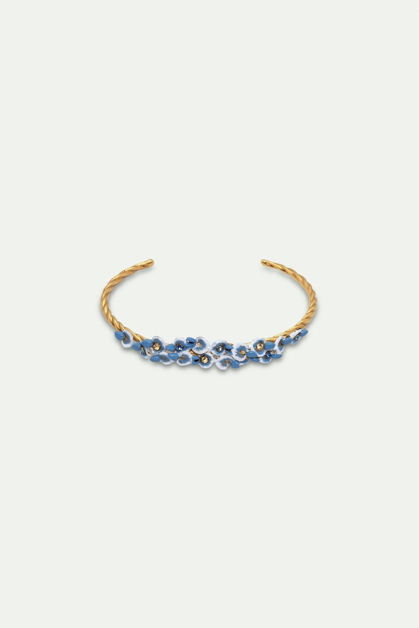 Wisteria And Crystal Cuff Bracelet | AUOF2021 - Les Nereides