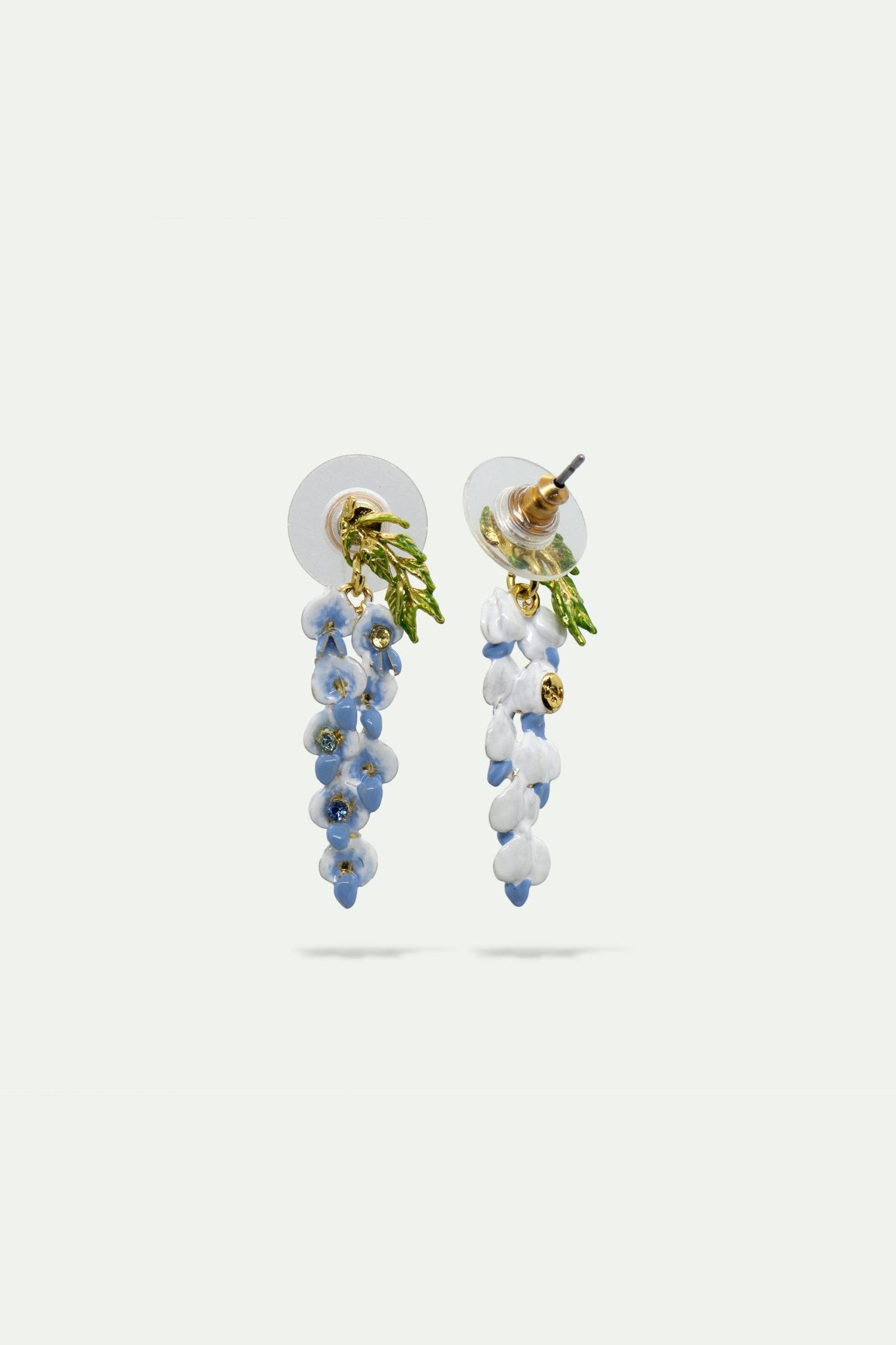Wisteria And Crystal Earrings | AUOF1041 - Les Nereides