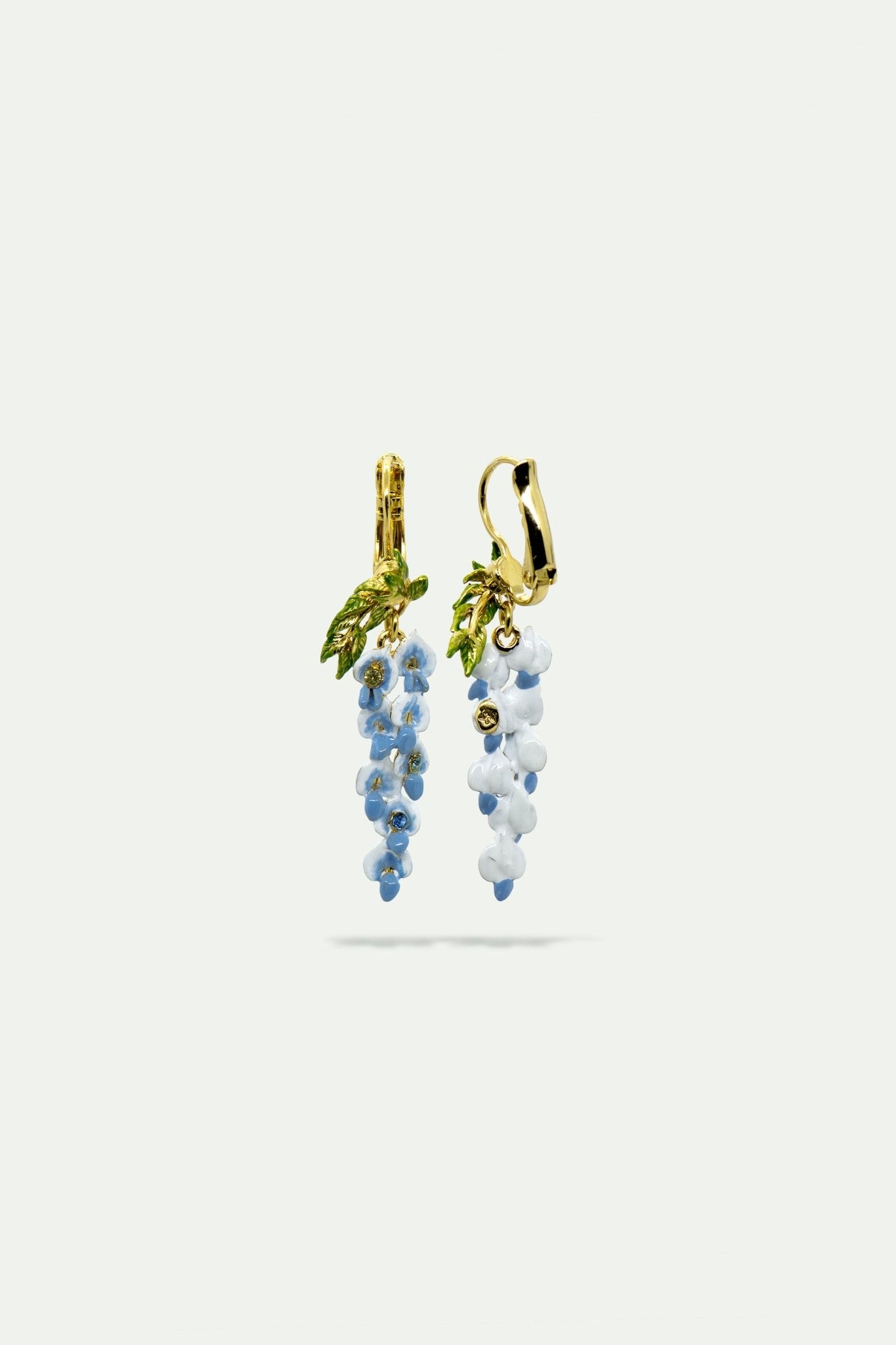 Wisteria And Crystal Earrings | AUOF1041 - Les Nereides