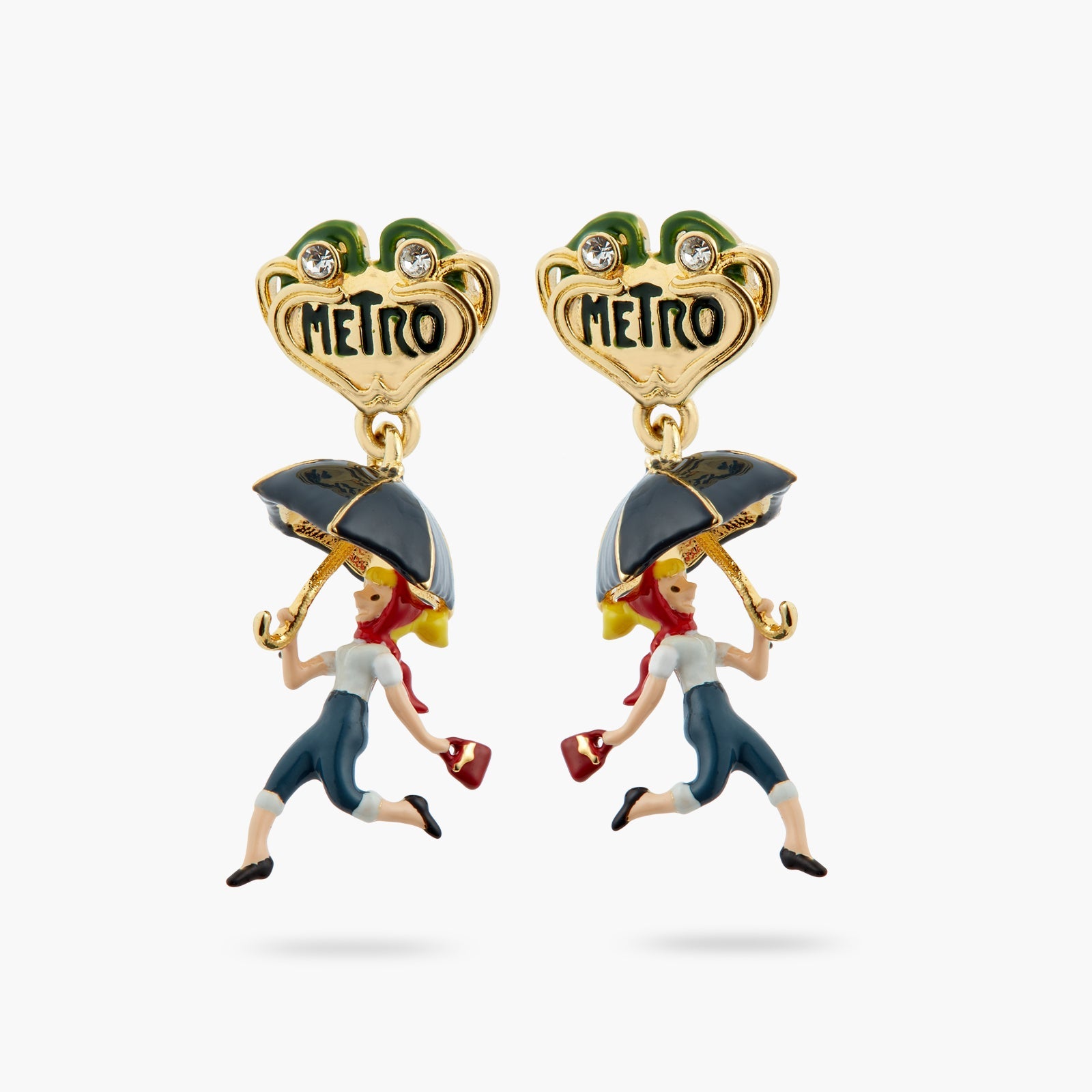Woman Under Umbrella Earrings | ATPA1021 - Les Nereides