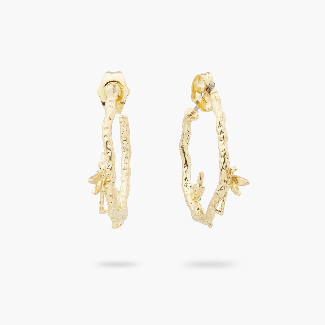 2 Dragonfly Hoop Earrings | ARAM1051 - Les Nereides