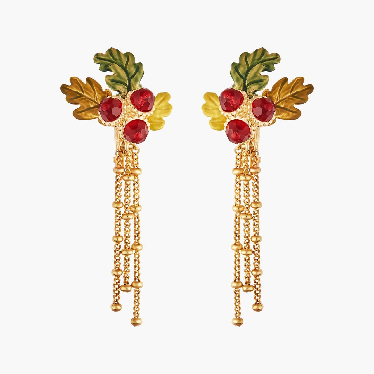 Acorn And Chains Earrings | AMEF1031 - Les Nereides