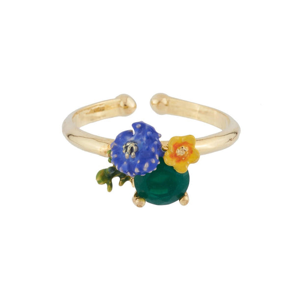 Adjustable Corn Flower And Butter Cup Dans La Clairière Rings | AIDC6051 - Les Nereides