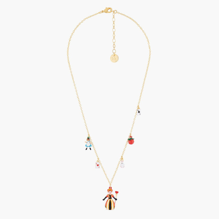 Alice And Theé Queen Of Hearts Thin Necklace | AMAL3121 - Les Nereides