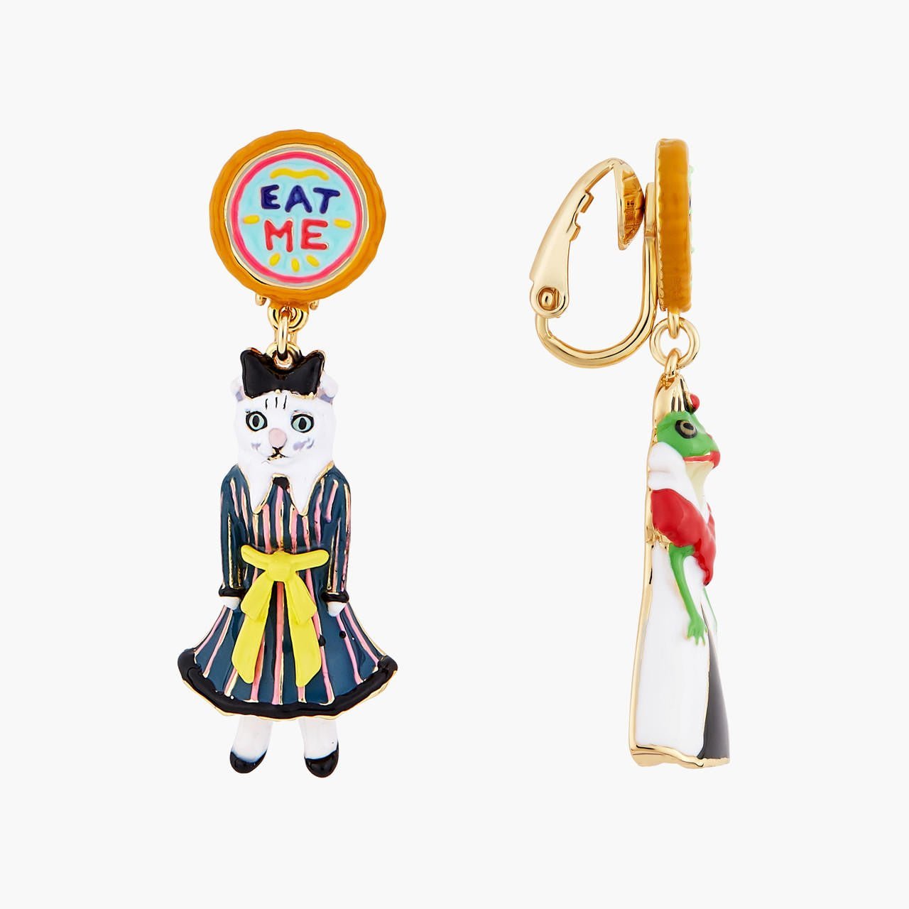 Alice In Wonderland, Alice And The Red Queen Earrings | AONA1011 - Les Nereides