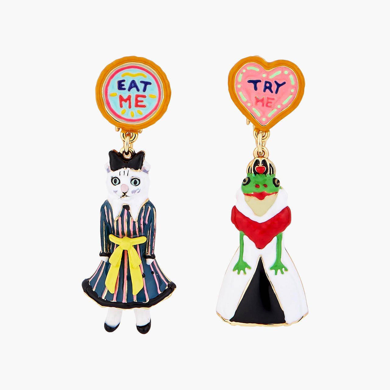 Alice In Wonderland, Alice And The Red Queen Earrings | AONA1011 - Les Nereides