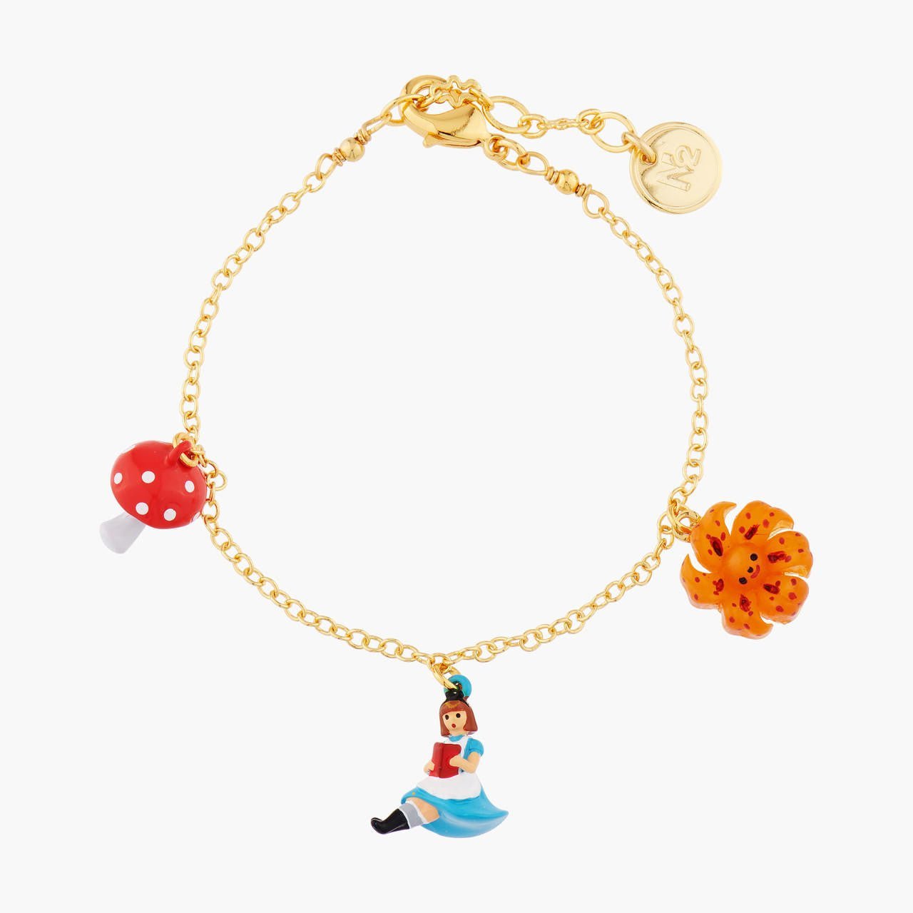 Alice Reading A Book Charms Bracelet | AMAL2011 - Les Nereides