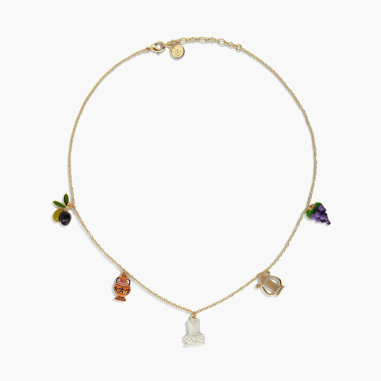Amphora, Column And Lyre Long Necklace | APPD3091 - Les Nereides
