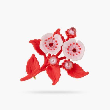 Anemone and crystal brooch | AQHC5011 - Les Nereides