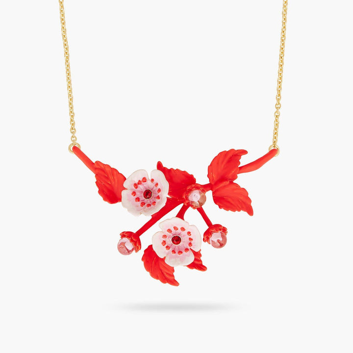 Anemone and crystal thin necklace | AQHC3011 - Les Nereides