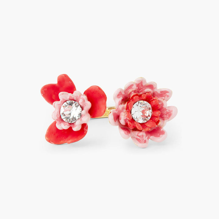 Anemone and gerbera adjustable ring | AQHC6021 - Les Nereides