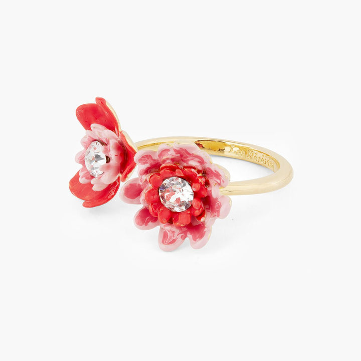 Anemone and gerbera adjustable ring | AQHC6021 - Les Nereides