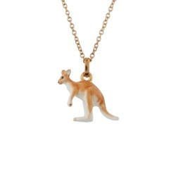 Animals From Australia Blue Rhinestone & Kangaroo Necklace | ACAU3011 - Les Nereides