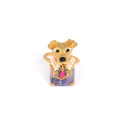 Animaux Fabuleux Dog And Faceted Crystal Rings | AAAF605/11 - Les Nereides